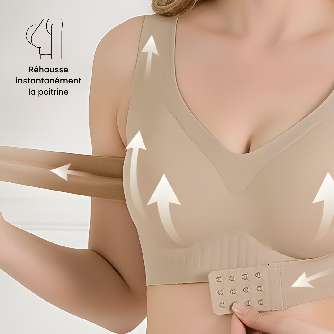 Brassière InShapes 2 en 1  : Correction Posture dos  & Rehausseur de poitrine