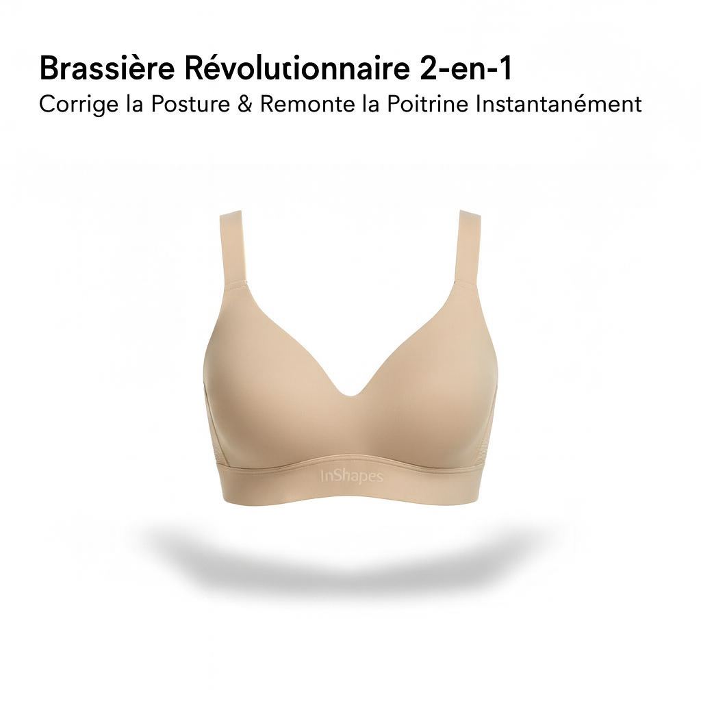 Brassière InShapes 2 en 1  : Corrige la posture dorsale & Rehausse la poitrine